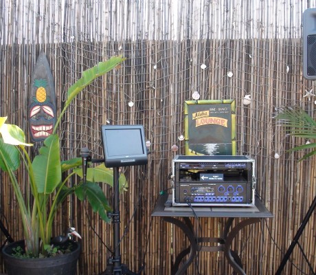 San Diego karaoke rental — full pro setup with speakers, microphones and HDTV